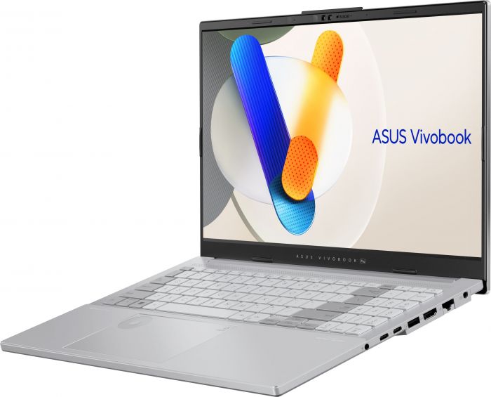 Ноутбук ASUS Vivobook Pro 15 N6506MV-MA022 15.6" 3K OLED, Intel Ultra 7 155H, 16GB, F1TB, NVD4060-8, NoOS, Сріблястий