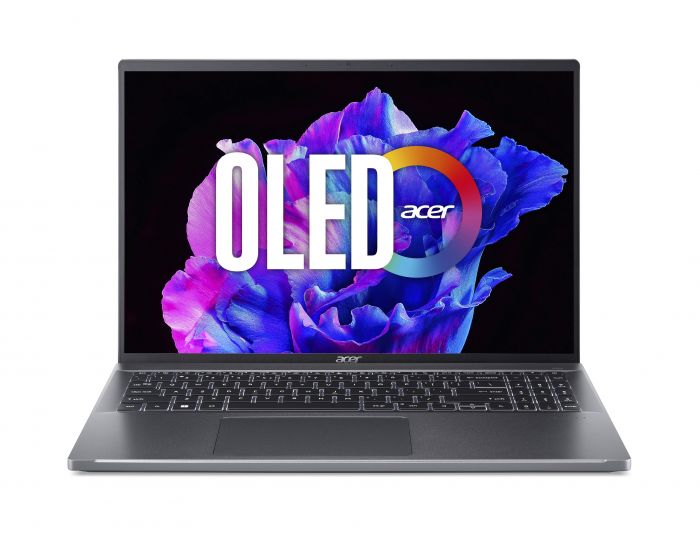 Ноутбук Acer Swift Go 16 SFG16-71 16" 3.2K OLED, Intel i7-1355U, 16GB, F512GB, UMA, Lin, сірий