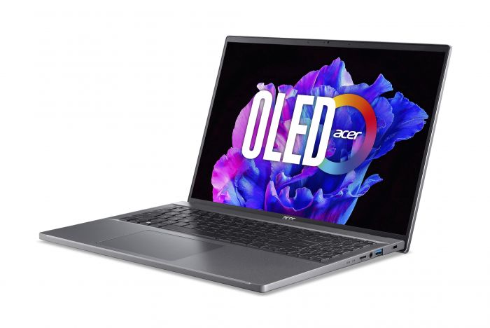 Ноутбук Acer Swift Go 16 SFG16-71 16" 3.2K OLED, Intel i7-1355U, 16GB, F512GB, UMA, Lin, сірий