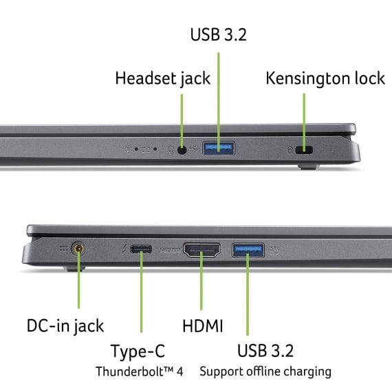 Ноутбук Acer Aspire 15 A15-51M 15.6" FHD IPS, Intel 7-150U, 16GB, F1TB, UMA, Lin, сірий