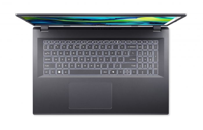 Ноутбук Acer Aspire 17 A17-51M 17.3" FHD IPS, Intel 5-120U, 16GB, F512GB, UMA, Lin, сірий