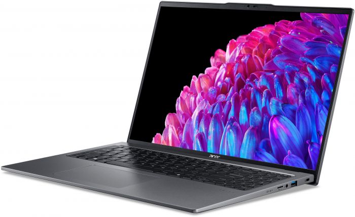 Ноутбук Acer Swift Go 16 SFG16-72 16" 3.2K OLED, Intel U7-155H, 32GB, F1TB, UMA, Lin, сірий