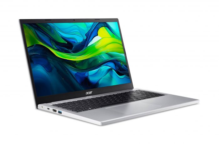 Ноутбук Acer Aspire Go AG15-31P 15.6" FHD IPS, Intel C N100, 8GB, F512GB, UMA, Lin, сріблястий