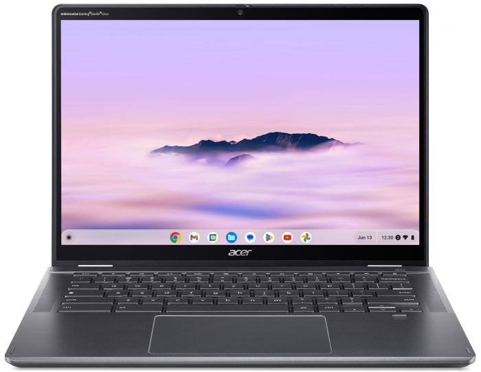 Ноутбук Acer Chromebook Plus Spin 514 CP514-4HN 14" WUXGA IPS Touch, Intel 3-100U, 8GB, F256GB, UMA, ChromeOS, сірий