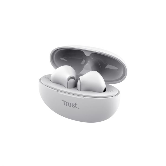 Навушники TWS Trust Yavi Earphones BT 5.3, ENC, SBC, Mic, Білий