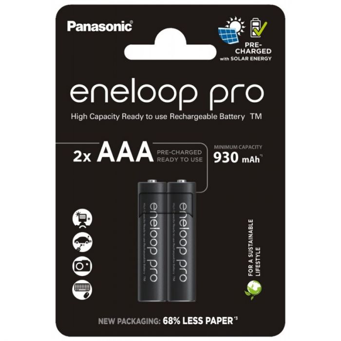 Акумулятор Panasonic Eneloop NI-MH  Pro AAA 930 мАг, 2 шт.