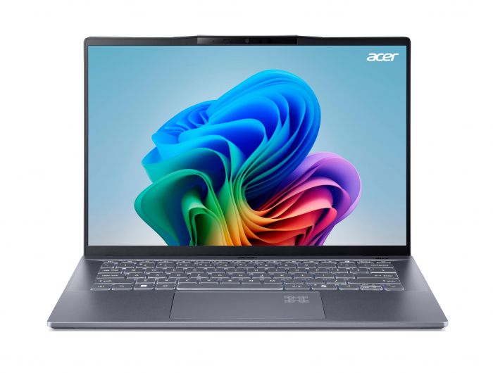 Ноутбук Acer Swift 14 AI SF14-11 14.5" WQXGA IPS, Quallcomm X1P-64-100, 16GB, F1TB, UMA, Win11, сірий