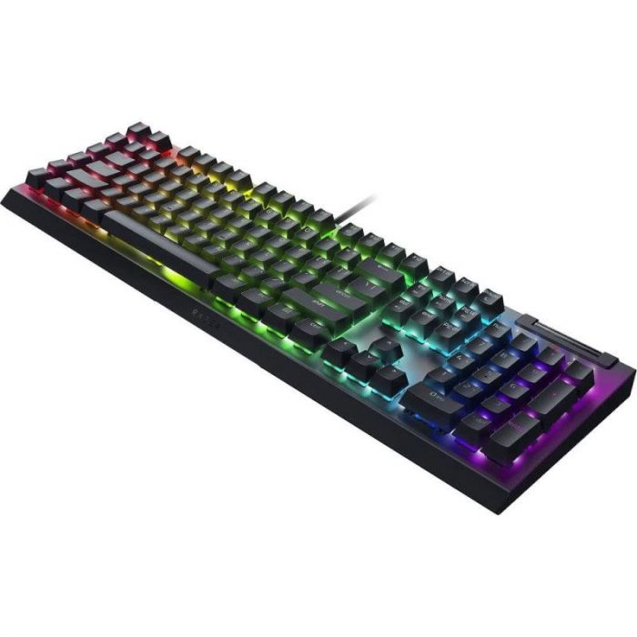 Клавіатура механічна Razer BlackWidow V4 X 110key, Green Switch, USB-A, EN/RU, RGB, чорний