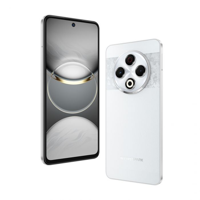 Смартфон TECNO Spark 30 (KL6) 6.78" 8/256ГБ, 2SIM, 5000мА•год, Astral Ice