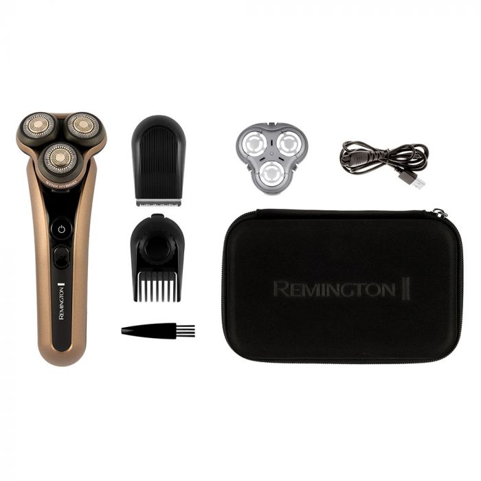 Бритва електр. Remington X9 Limitless X,  бритв.головок-3, от сети, сух.+волог., тример, водонепрон., швид. зарядка, чорно-коричн.