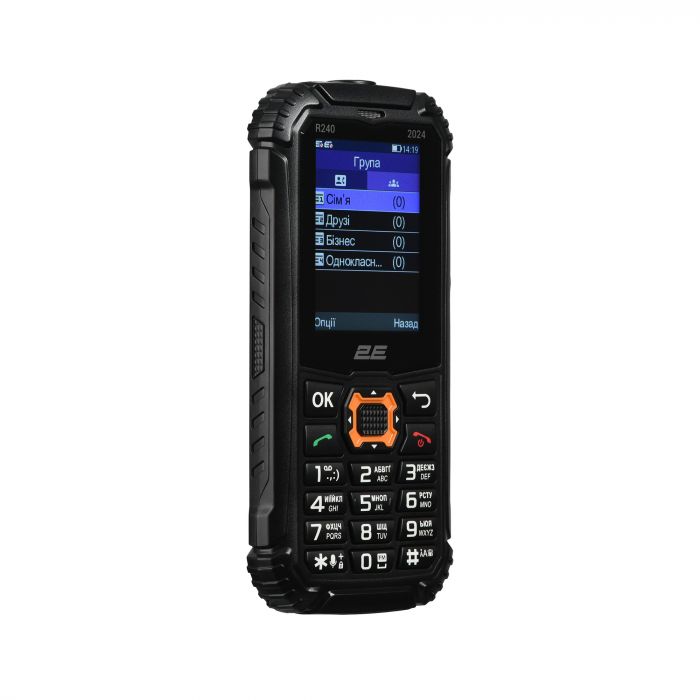 Мобільний телефон 2E R240 2024 2.4" 2SIM, 1800мА•год, чорний