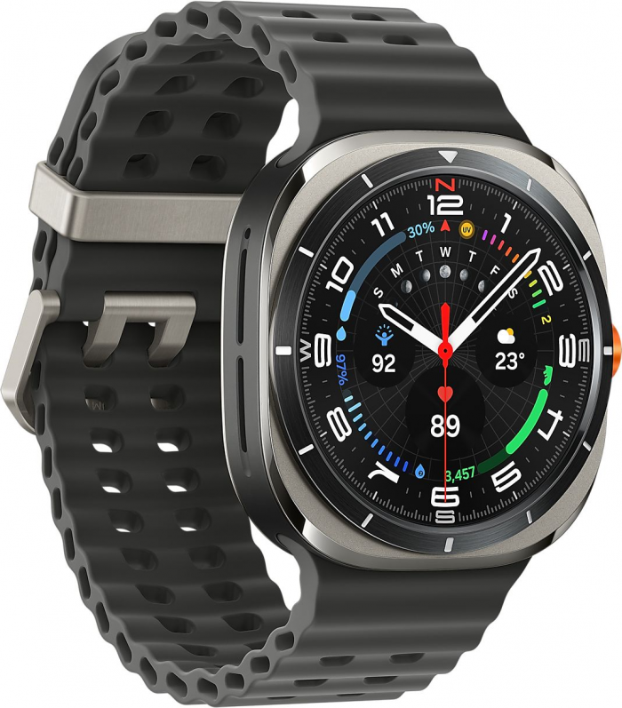 Смарт-годинник Samsung Galaxy Watch Ultra 47мм LTE (L705) 1.47", 480x480, sAMOLED, BT 5.3, NFC, 2/32ГБ, сріблястий титановий