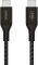 Кабель USB-C > USB-C заряджання/синхронізації Belkin 2м, 240Вт, Type-C, плетений, чорний