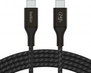 Кабель USB-C > USB-C заряджання/синхронізації Belkin 1м, 240Вт, Type-C, плетений, чорний