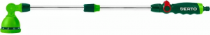 Зрошувач ручний Verto, 1/2"-3/4", штанга 77-113см, 10 функцій, плавне регулювання напору води великим пальцем, тримач двокомпонентний Зрошувач ручний Verto, 1/2"-3/4", штанга 77-113см, 10 функцій, плавне регулювання напору води великим пальцем, тримач двокомпонентний