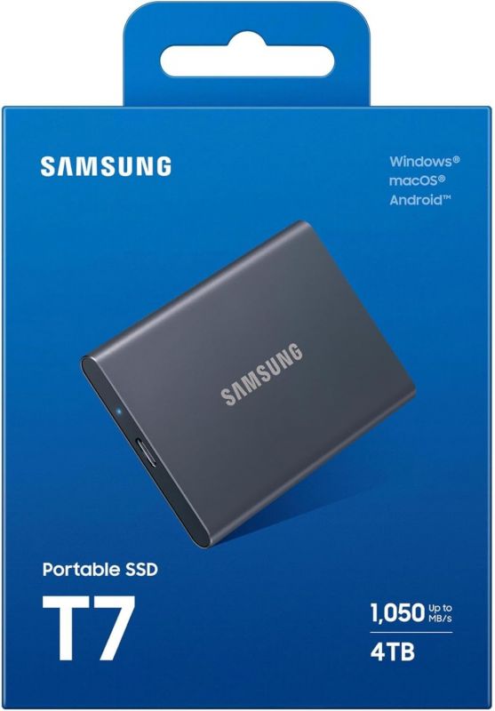 Портативний SSD Samsung 4TB USB 3.2 Gen 2 Type-C T7 Shield