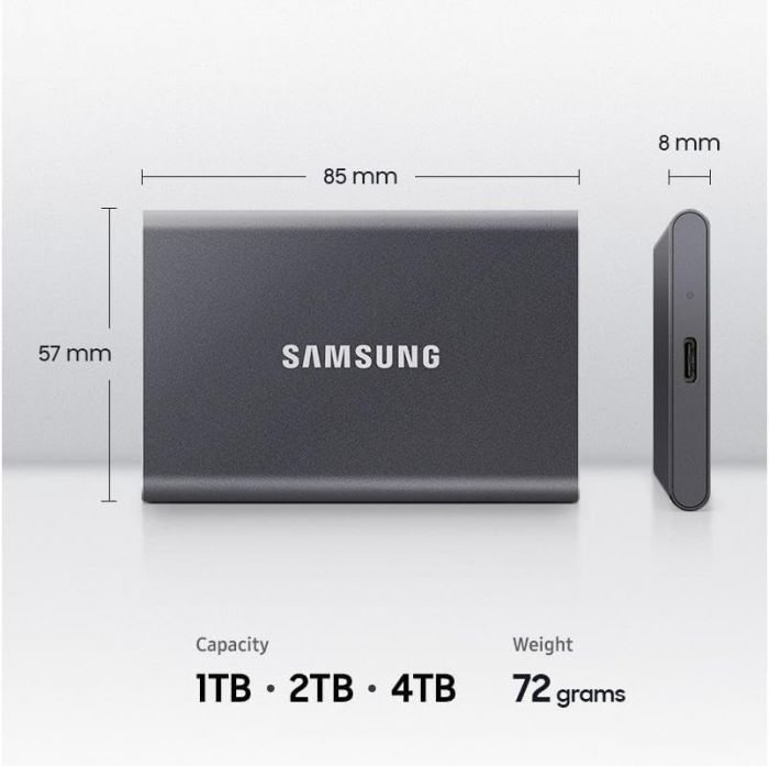 Портативний SSD Samsung 4TB USB 3.2 Gen 2 Type-C T7 Shield