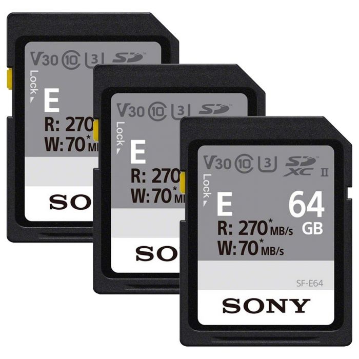 Карта пам'яті Sony SDXC   64GB C10 UHS-II U3 V30 R270/W45MB/s Entry