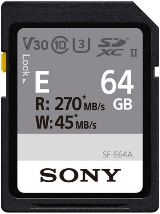 Карта пам'яті Sony SDXC   64GB C10 UHS-II U3 V30 R270/W45MB/s Entry