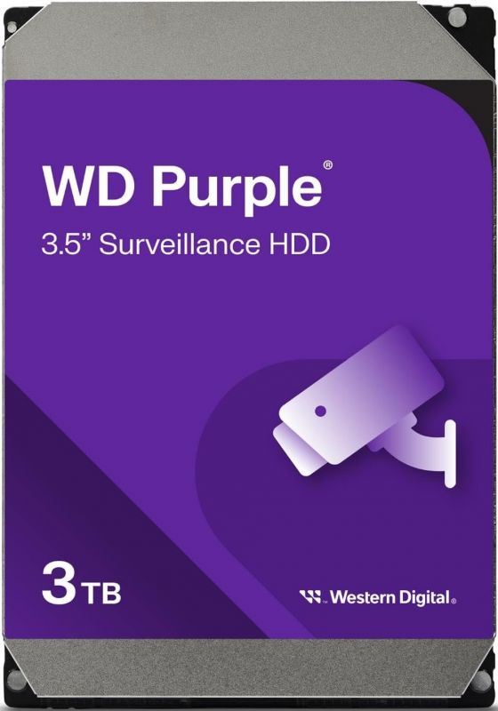 Жорсткий диск WD  3TB 3.5" 256MB SATA Purple Surveillance