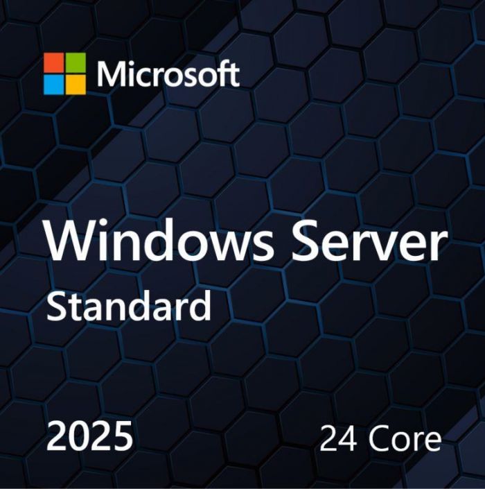 Примірник ПЗ Microsoft Windows Server 2025 Standard 24 Core англ, ОЕМ на DVD носії