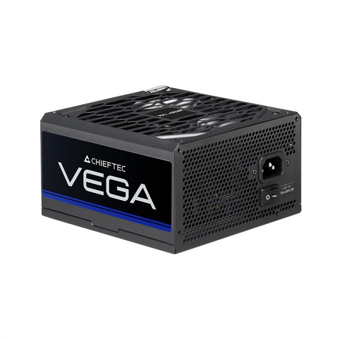 Блок живлення CHIEFTEC Vega  (750W), >90%, 80+ Gold, 135мм FDB, 1xMB 24pin(20+4), 2xCPU 8pin(4+4), 3xMolex, 6xSATA, 4xPCIe 8pin(6+2), 1xPCIe GEN5 16pin