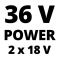 Аератор-скарифікатор акумуляторний Einhell GE-SC 36/35 Li - Solo 36В 35см безщітковий ножи 16шт 9.94кг (без АКБ та ЗП)