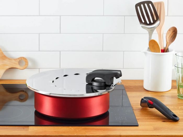 Кришка із захистом від розбризкування Tefal Ingenio, 20-28см, нержавіюча сталь, пластик