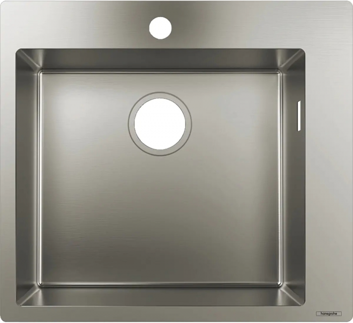 Мийка кухонна Hansgrohe Combi S71, нерж.сталь, прямокутник, без крила, 500x550x190мм, чаша - 1, врізна, нерж