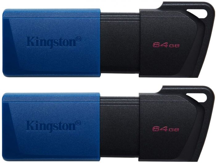 Накопичувач Kingston   64GBx2 USB 3.2 Type-A Gen1 DT Exodia Black Blue