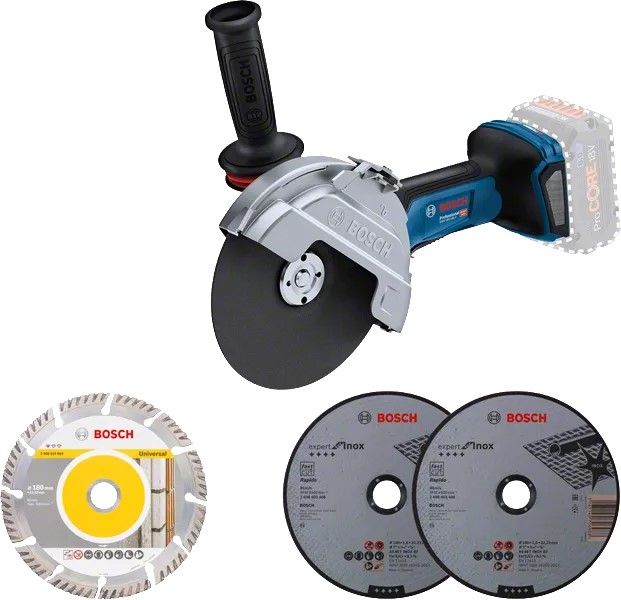 Шліфмашина кутова акумуляторна Bosch GWS 182P 125 мм 18В 2800-9000об·хв без АКБ та ЗП 1,7кг