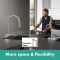 Змішувач для кухні Hansgrohe Aquno Select M81, довж.виливу - 220мм, поворотний, витяжний, 1 важіль, хром
