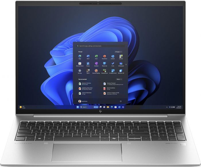 Ноутбук HP EliteBook 860-G11 16" WUXGA IPS AG, Intel U7-155U, 64GB, F2048GB, UMA, LTE, DOS, сріблястий