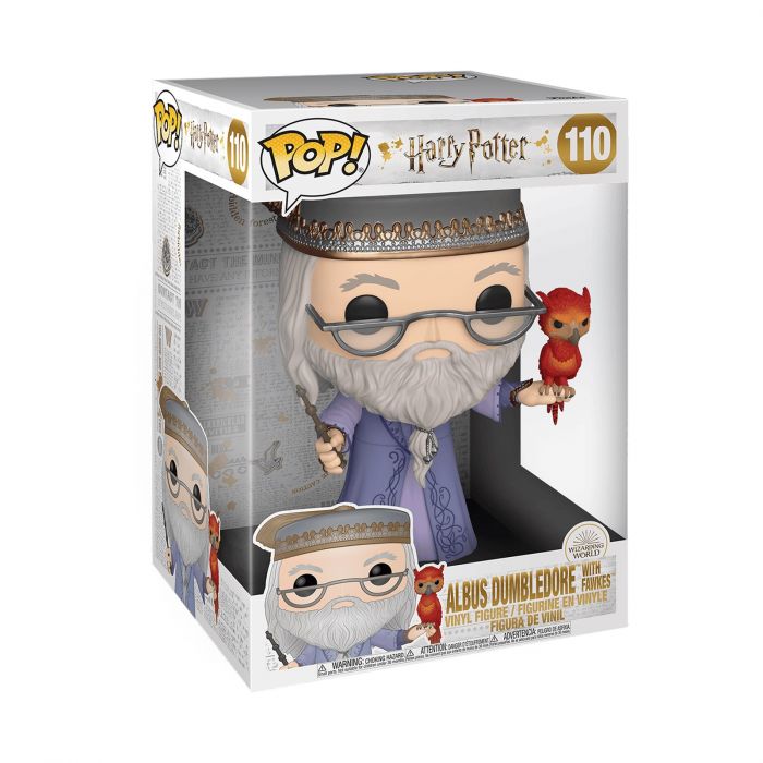 Фігурка Funko POP: Harry Potter - Dumbledore W/Fawkes 10"