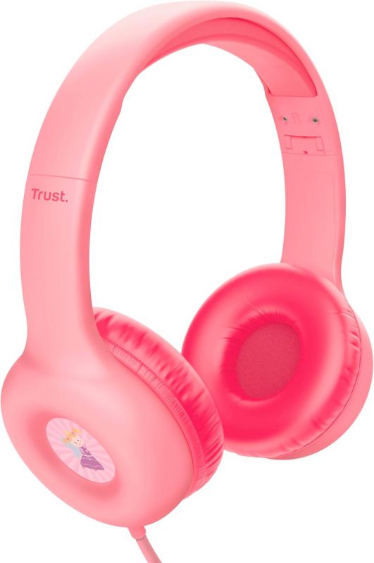 Навушники Trust Nouna Headphones mini-jack, Mic, Рожевий