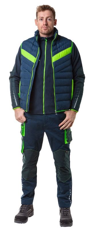 Жилет Neo Tools PREMIUM, зимова, утеплена, 100% полиэстер, XXXL(58), чорн зелений
