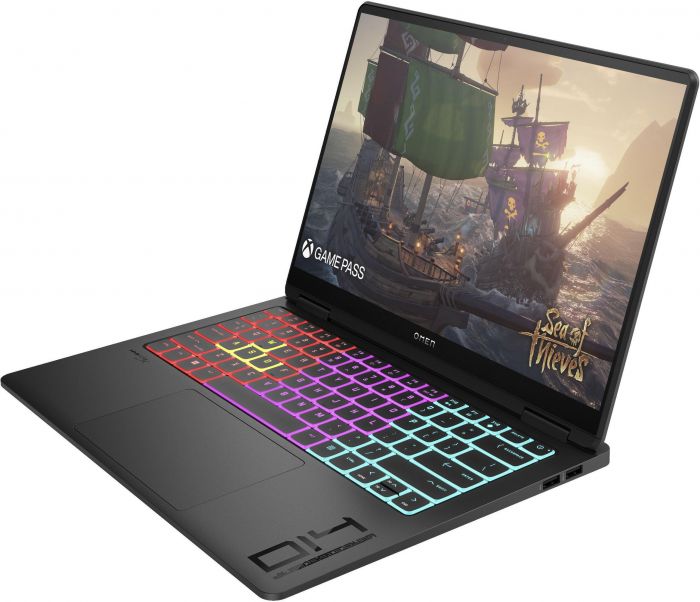 Ноутбук HP OMEN 14-fb0009ua 14" 2.8K OLED, Intel U9-185H, 32GB, F2048GB, NVD4060-8, DOS, чорний