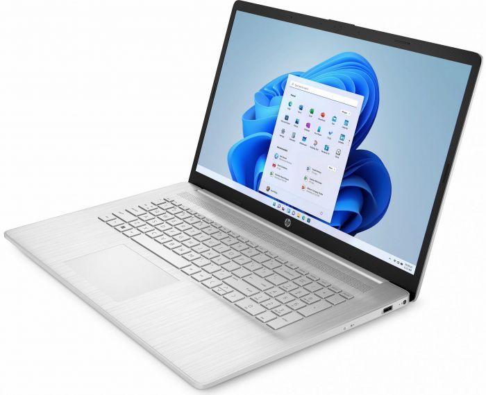 Ноутбук HP 17-cp2023ua 17.3" FHD IPS AG, AMD R3-7320U, 8GB, F512GB, UMA, DOS, сріблястий