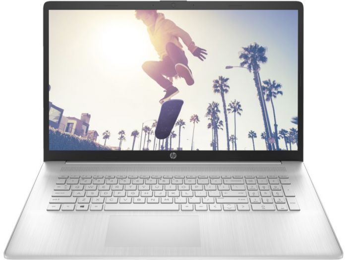 Ноутбук HP 17-cp2023ua 17.3" FHD IPS AG, AMD R3-7320U, 8GB, F512GB, UMA, DOS, сріблястий