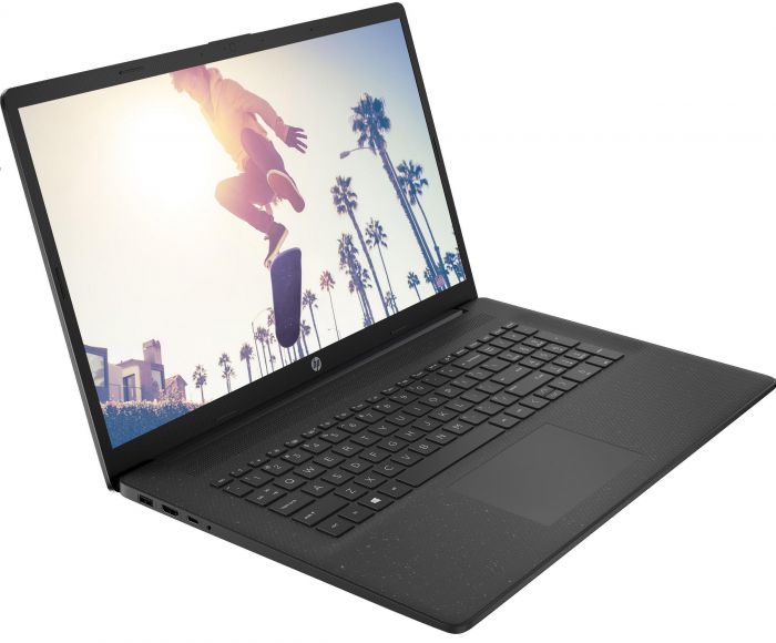 Ноутбук HP 17-cp2022ua 17.3" FHD IPS AG, AMD R5-7520U, 8GB, F512GB, UMA, DOS, чорний