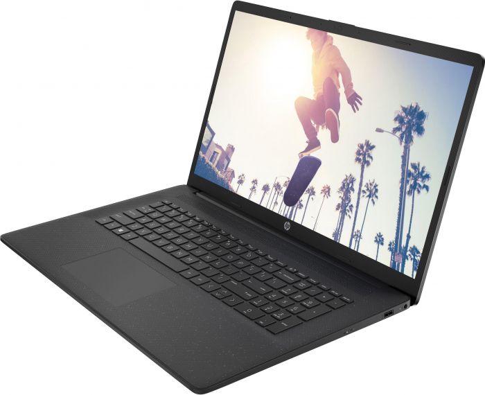 Ноутбук HP 17-cp2022ua 17.3" FHD IPS AG, AMD R5-7520U, 8GB, F512GB, UMA, DOS, чорний