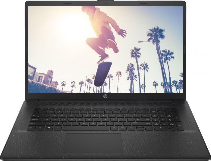 Ноутбук HP 17-cp2022ua 17.3" FHD IPS AG, AMD R5-7520U, 8GB, F512GB, UMA, DOS, чорний