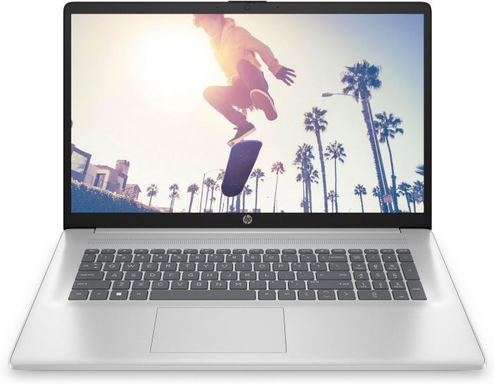 Ноутбук HP 17-cn4000ua 17.3" FHD IPS AG, Intel 7-150U, 16GB, F1024GB, UMA, DOS, сріблястий