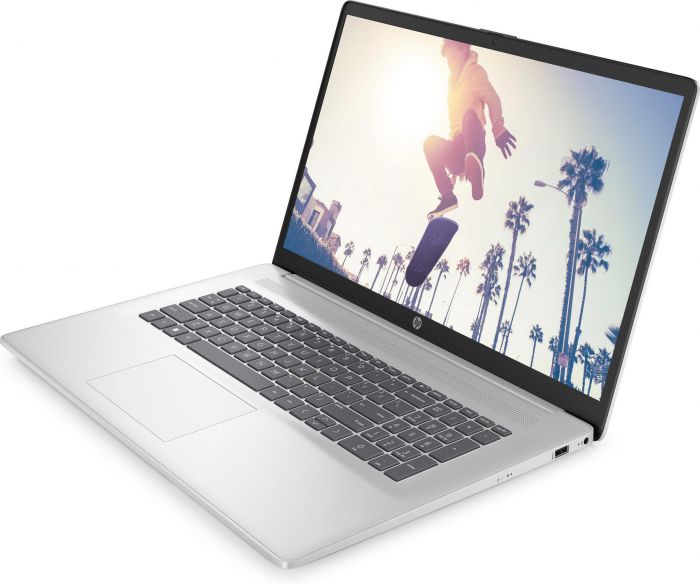 Ноутбук HP 17-cn2020ua 17.3" FHD IPS AG,Intel i5-1235U, 16GB, F512GB, UMA, DOS, сріблястий