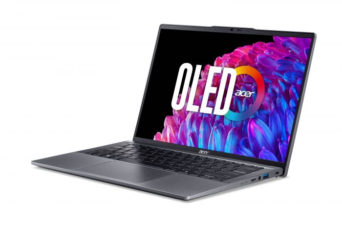 Ноутбук Acer Swift Go 14 SFG14-63 14" 2.8K OLED, AMD R5-8645HS, 16GB, F1TB, UMA, Lin, сірий