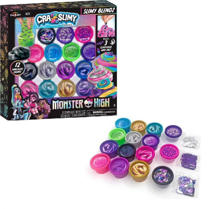 Слайм Cra-Z-Art Monster High Slimy Blendz, набір 19од