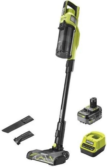 Пилосос акумуляторний Ryobi ONE+ HP RSV18X-1X40G 18В 1х4А·год 90Вт 20кПа контейнер 0.8л HEPA12 3.1кг