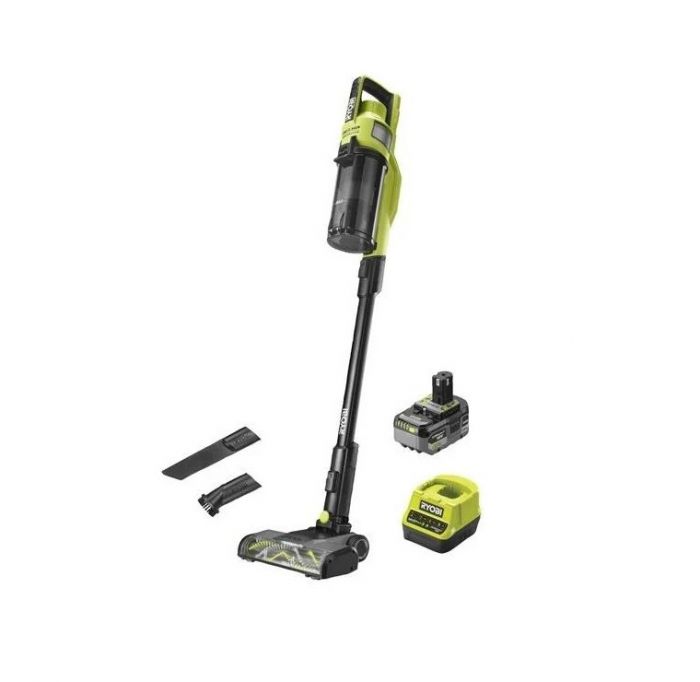 Пилосос акумуляторний Ryobi ONE+ HP RSV18X-1X40G 18В 1х4А·год 90Вт 20кПа контейнер 0.8л HEPA12 3.1кг