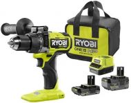 Шурупокрут-дриль ударний акумуляторний Ryobi ONE+ HP RPD18X-242S 18В 1х2А·год 1х4А·год ЗП 95Нм 500·2100об·хв 1.3кг сумка Шурупокрут-дриль ударний акумуляторний Ryobi ONE+ HP RPD18X-242S 18В 1х2А·год 1х4А·год ЗП 95Нм 500·2100об·хв 1.3кг сумка