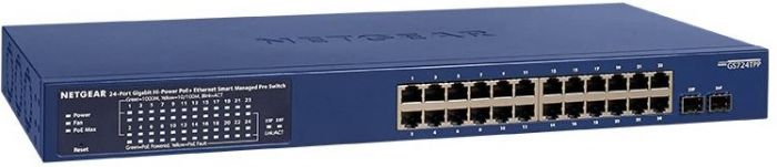 Комутатор NETGEAR GS724TP 24xGE PoE, 2xSFP, 190Вт, Керований L2